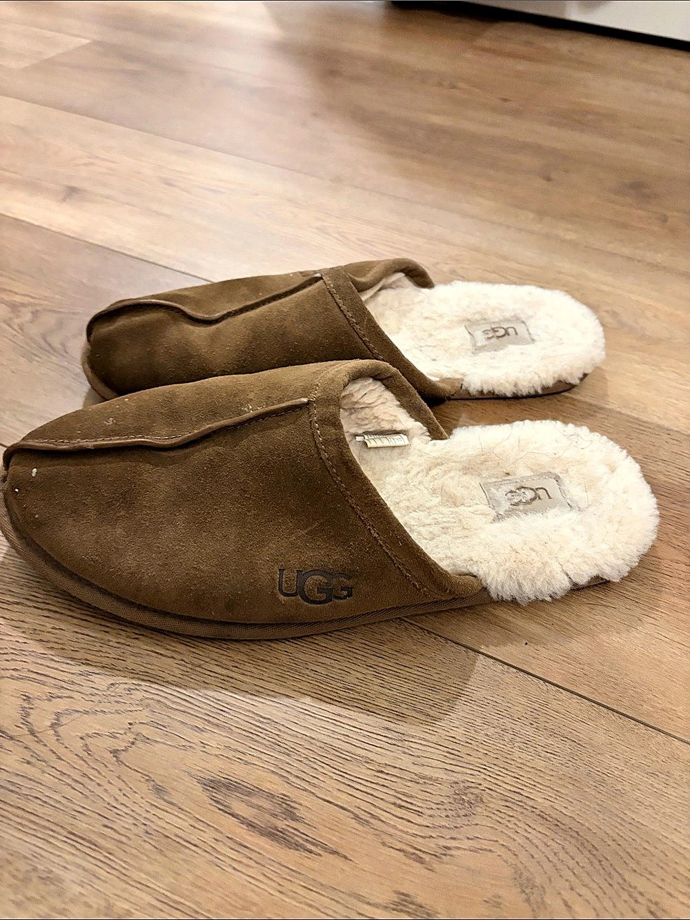 UGG Scuff Suede Slippers Brown US 12